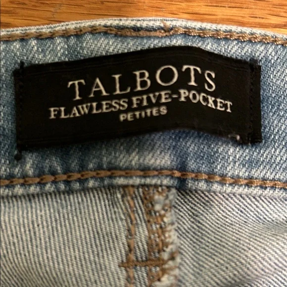Talbots Slim Ankle jeans Light Blue 6P 6 Petite flawless five-pocket - Picture 5 of 6
